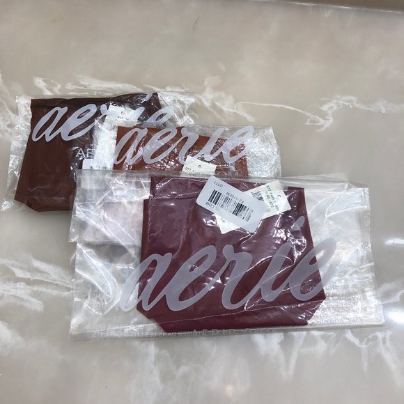 Set of 3 Aerie No Show Thong Underwear - Picture 2 of 5